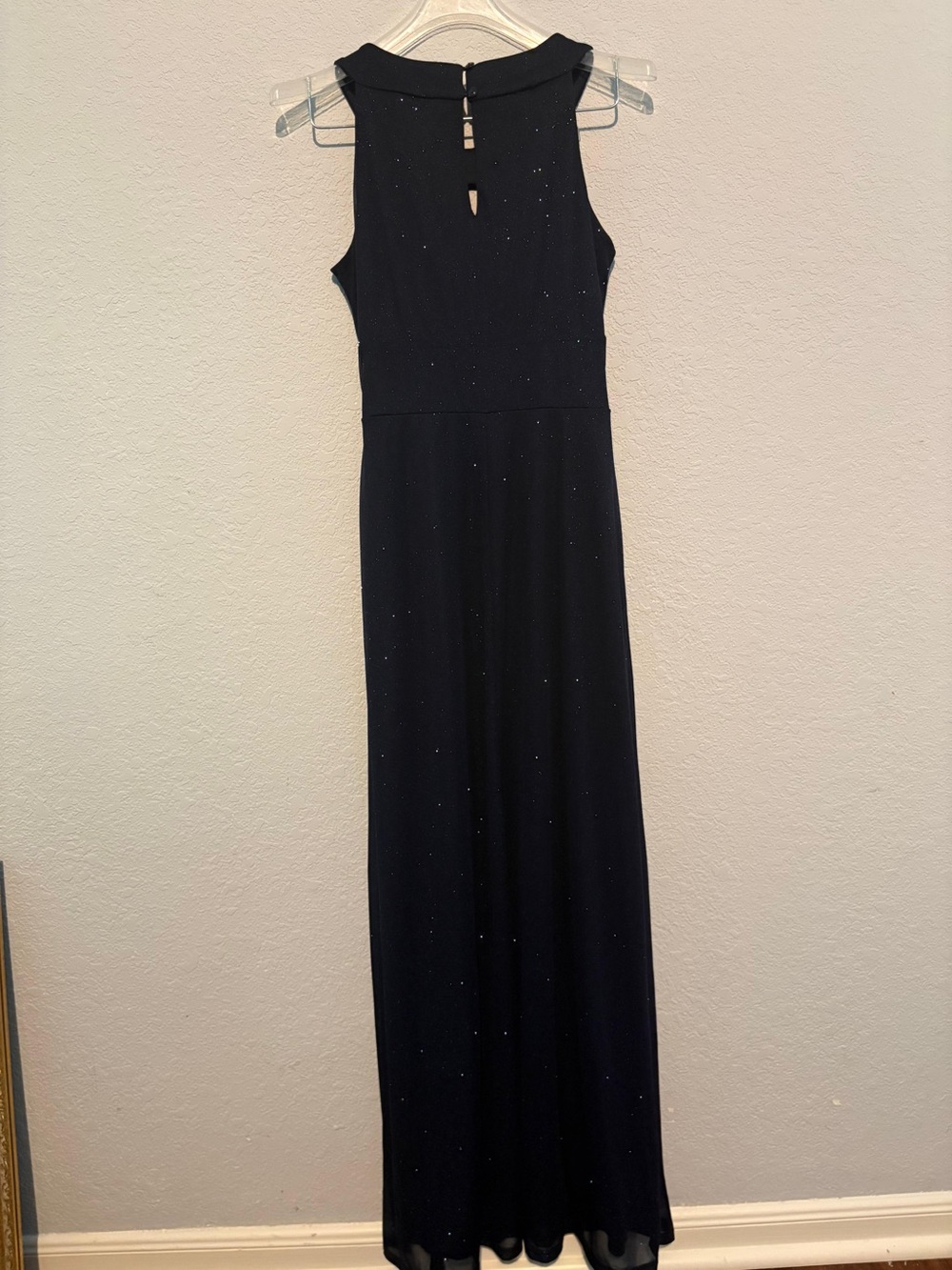 Sweet Storm Navy Sparkle Keyhole Maxi Dress - Picture 4 of 7